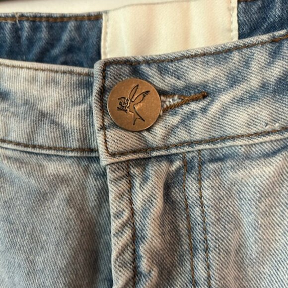 One Teaspoon Jeans Carpenter Utility Cargo Pants Women's 29 Baggy Wide Leg - Picture 10 of 11